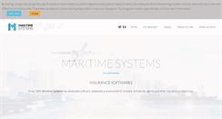 Desktop Screenshot of maritime-systems.com